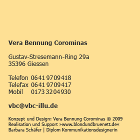 Adresse: Vera Bennung Corominas